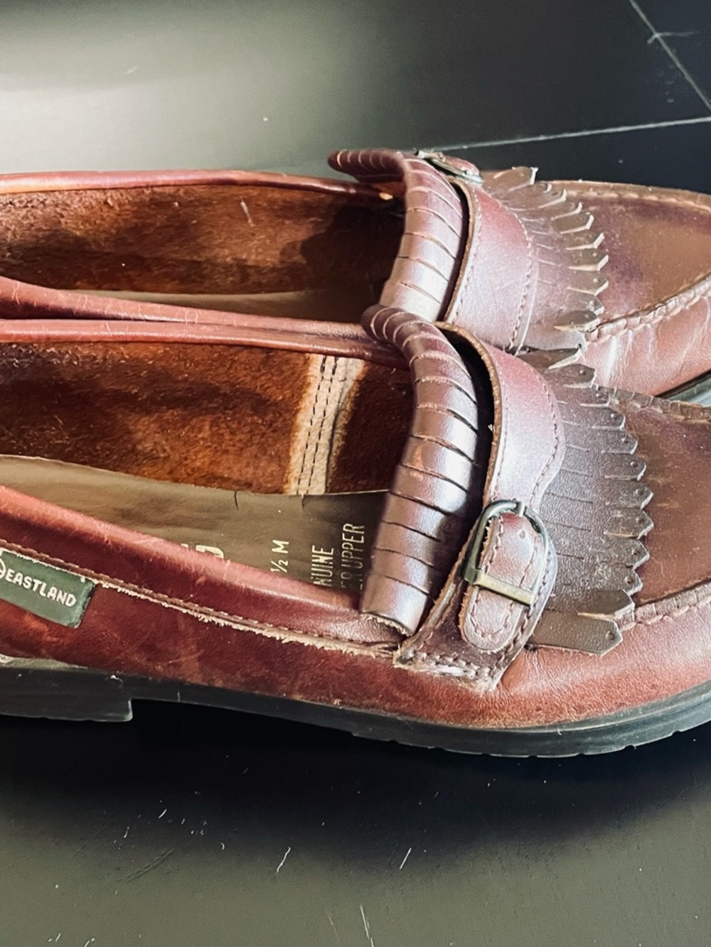 Eastland Womans Loafers M 552502 Brown Buckle on Tassles Size 7.5M vintage shoes - Picture 3 of 7